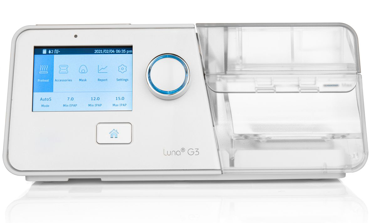 React Health Luna G3 Bilevel 25A, a representative bilevel device
